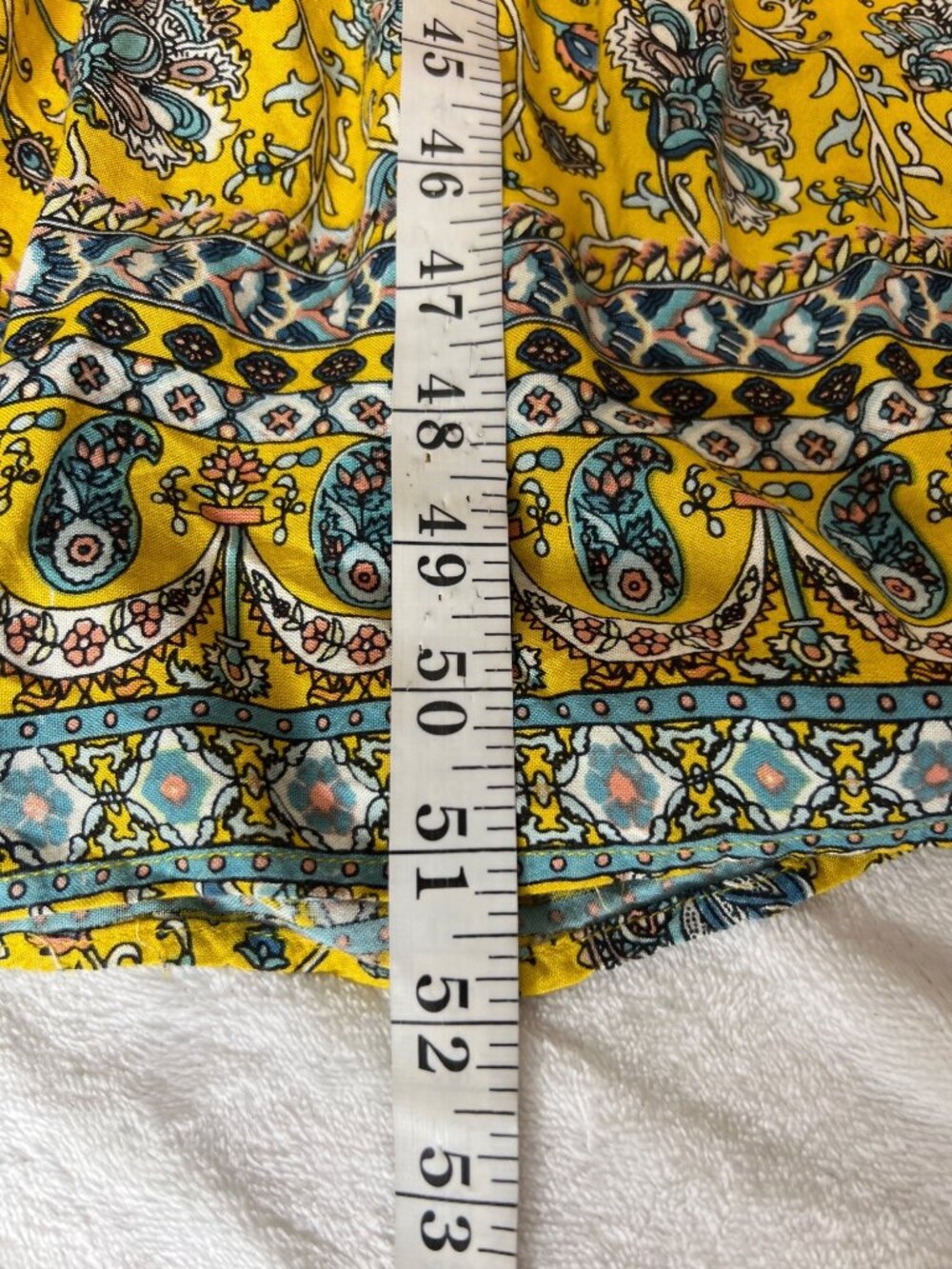 Violet Skies XL Boho Max Dress Tassels Golden Meadow Vacation Resort Flowy - Picture 7 of 8